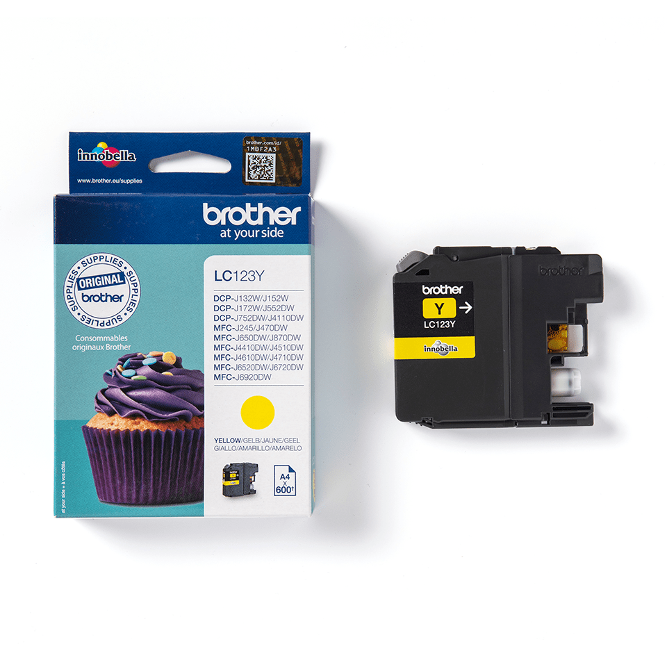 Genuine Brother LC123Y Ink Cartridge – Yellow 3
